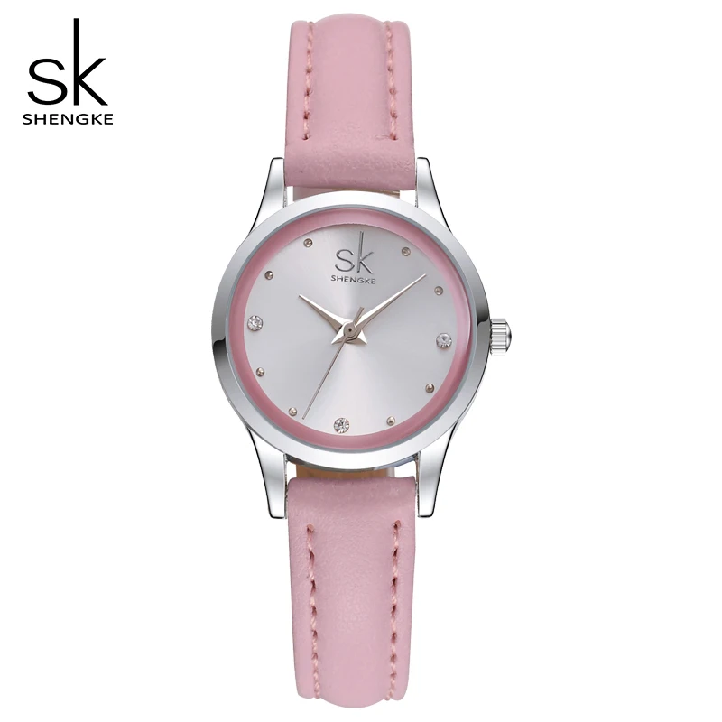 Shengke Luxury Ladies Watch Leather Stainless Steel Back Watch Women Fashion Rhinestones Quartz Wristwatch Relogio Feminino
Shengke Luxury Ladies Watch Leather Stainless Steel Back Watch Women Fashion Rhinestones Quartz Wristwatch Relogio Feminino