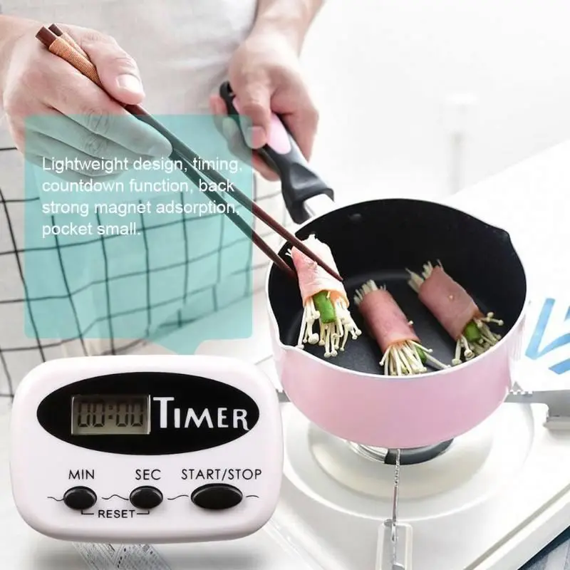 Mini LCD Digital Kitchen Counter Timer Cooking Count-down Clock with Magnet Clock DIY Kitchen Oven Cooking Timer
Mini LCD Digital Kitchen Counter Timer Cooking Count-down Clock with Magnet Clock DIY Kitchen Oven Cooking Timer