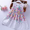 summer little girls dresses kids clothes summer floral cotton design baby frock princess wholesale children clothes party