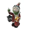 2019 creative design custom size christmas reindeer snowman figurine with led lantern