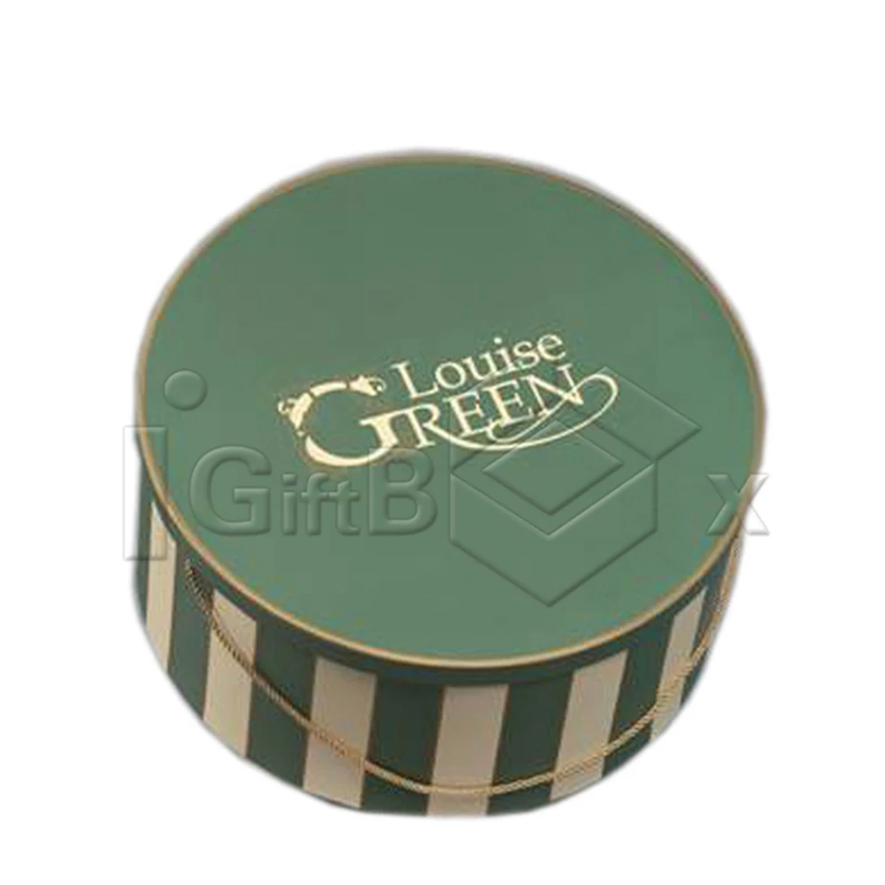 Customized Printing Logo Circle  Round Paper Tube Packaging Cardboard Hat Cylinder Box Wholesale