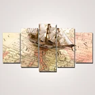 Multi-style latest canvas prints world map