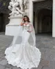 Informal strapless mermaid bridal dresses for weddings