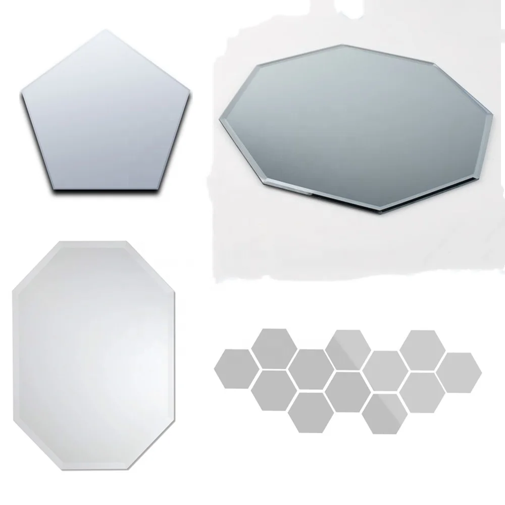 Polygonal Frameless Wall Mirror Simple Elegant Decorative Mirror
