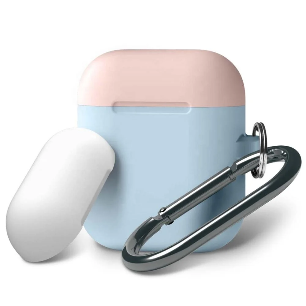 Silicone Rubber Headphone Case for Apple Airpod Charging Case with Keychain, Optional
Silicone Rubber Headphone Case for Apple Airpod Charging Case with Keychain, Optional