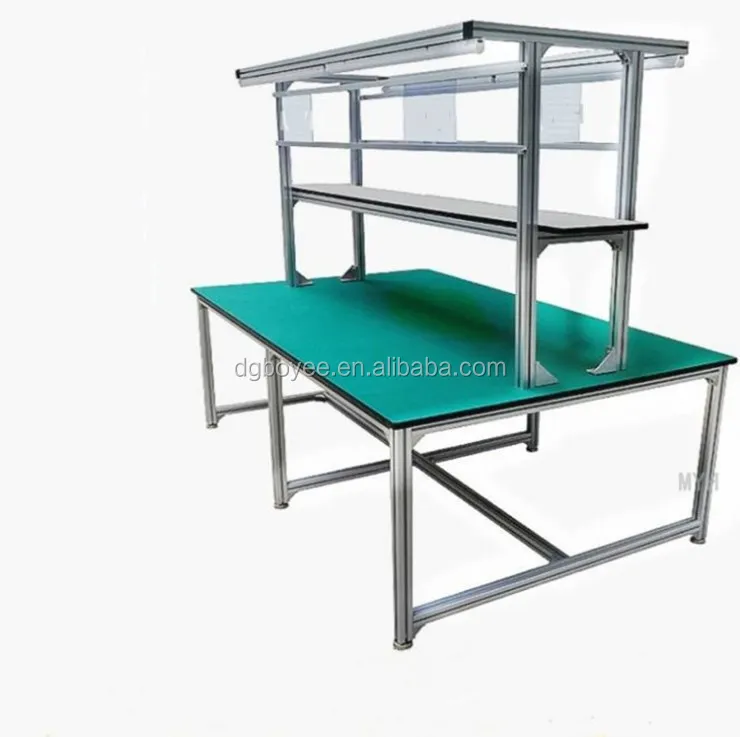 Anti Static Workbench Production Line Operation Console Assembly