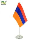 Decoration Advertisement Cheap Armenia Table Top Flag Pole