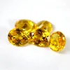 High-quality oval fancy cut synthetic yellow Gemstone Nano Sital golden gems