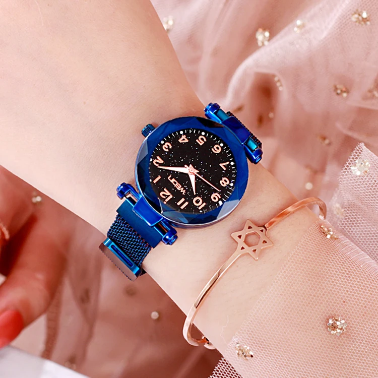ST 238 Hot Best Selling Woman Mesh Magnet Buckle Starry Sky Watch Casual Luxury Women Geometric Surface Quartz Watches For Gift
ST 238 Hot Best Selling Woman Mesh Magnet Buckle Starry Sky Watch Casual Luxury Women Geometric Surface Quartz Watches For Gift