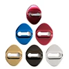 4pcs Auto Outer Accessories Stainless Side Door Lock Cover For Nissa N Note E12 / Serena C27 / Selena C26 /x-trail Etc