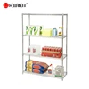 Kitchen chrome metal storage rack,Stainless steel 4 Tiers wire shelving