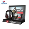 China wholesale counter top wood headphone display stand