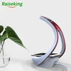 Smart 3 light color changeable led desk lamp wireless charger with atmosphere lamp for bedside