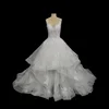 2019 Hot Sale Sexy Wedding Dresses Straps Backless Ruffles Skirt White Wedding Dress Bridal Gowns