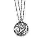 Necklace Set Children's Craft Wolf Valentine's Day Men Women Stainless Steel Silver Sets For Couple