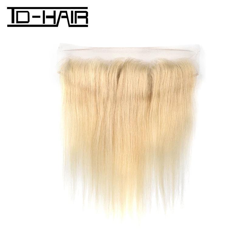 

TD HAIR 613# Blonde Ear To Ear Lace Frontal Wholesale Cuticle Aligned Raw Virgin Body Wave 613 Blonde Human Hair Weave Bundles