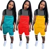 2019 hot sell 3colors women European C and P letter print Outfits overall romper suspender short pants jumpsuit