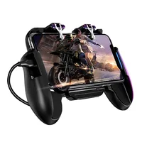 

H5 Controller Gamepad Mobile Trigger L1R1 Shooter Joystick Game Pad Phone Holder Cooler Fan with for Pubg