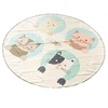 China factory wholesale eco-friendly light weight 150cm diameter soft plush comfortable home using sand free round beach towel