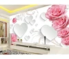 Modern Romantic Rose Flower Floral wall murals wallpapers red Rose HD wall papers