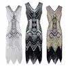 Wholesale Cheap Sequins Embroidery Gatsby Flapper Dress Plus Size Sexy Dancing Dress For Women 1920S Sequin Fringe Flapper Dress