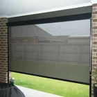 Outdoor Windproof Ziptrack Electric Motorized Roller Blinds