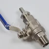 Stainless Homebrew 1/2 inch NPT Ball Valve Assembly with barb stainless steel for home Brewing equipment