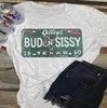 2019 Light Grey Bud N Sissy Texas T-Shirt Tee