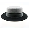 Factory Supply Stitching Color Flat Top Fedora Wool Felt Hat