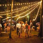 1007-3 Outdoor led light string 50m wedding party christmas decorative light led string strong waterproof