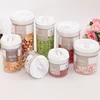 Customizable BPA Free Transparent Plastic Storage Container With White Lid Leak Proof Retain Freshness High Quality For Home Use