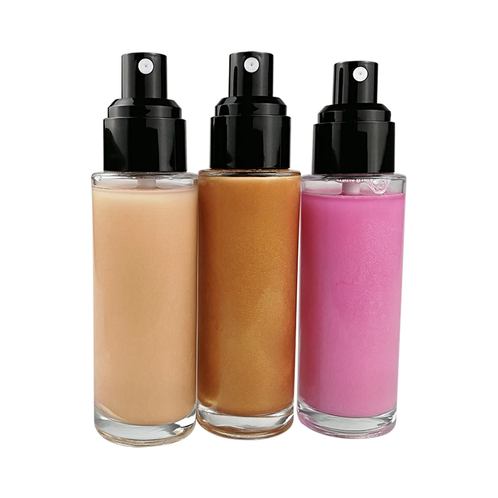 Customized label cosmetics makeup NO LOGO Highlight Shimmer Liquid Highlighter spray in stock
Customized label cosmetics makeup NO LOGO Highlight Shimmer Liquid Highlighter spray in stock
