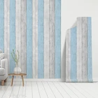 Colored Contact Grain Film Self-Adhesive Wallpaper Patterned Texture Pure Wood White And Blue Wall Paper
