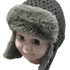Lovely Mini Kid Knitted Hat Baby Winter Earflap Hat