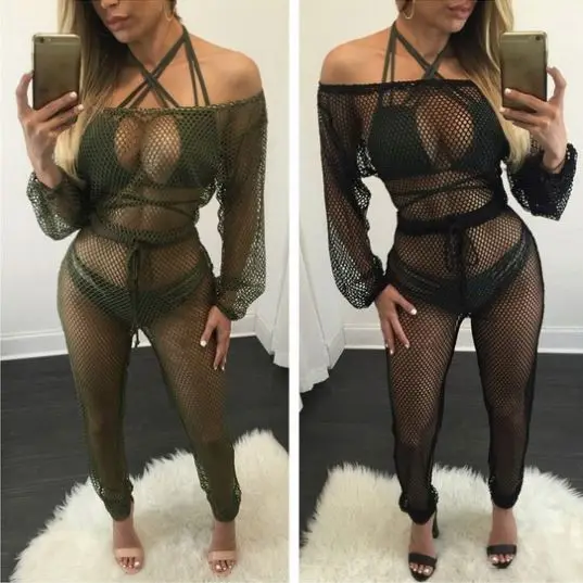 New Stylish Wholesale Sexy Women Mesh fishnet see through One Piece Jumpsuit 2017, Customized
New Stylish Wholesale Sexy Women Mesh fishnet see through One Piece Jumpsuit 2017, Customized