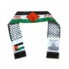 Hot Selling Custom Cheap 10x40cm Other Size Printing Knitting Polyester Fan Palestine Flag Scarf