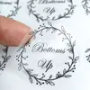 Hot sale custom logo print transparent clear vinyl labels sticker