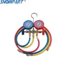 Gas Low High Pressure Gauge Brass Double Manifold Gauge for Refrigeration and Vacuum pump