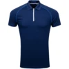 Men's 100% Polyester Polo Golf Wear Half Zip Neck Golf Polo t Shirts