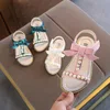 Hao Baby Girls Sandals 2019 Summer New Korean Version Of The Princess Sandals Pearl Children's Students Sandals Baby Beach Shoes