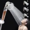 Ionic Shower Head Handheld - 3way Function Filter Bead Replacement Higher Pressure, Water Saving