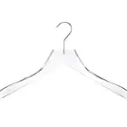 transparent clear acrylic plastic coat garment display rack / hanger