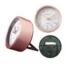 Premium style rose gold quartz mini alarm clock with detachable stand