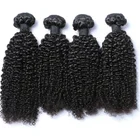 Factory Price 100% Unprocessed Virgin Remy Human Hair Extensions Natural Color Kinky Curly Hair Weave