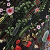 China supplier mesh multi colour 3d embroidery flowers fabric on net fabric