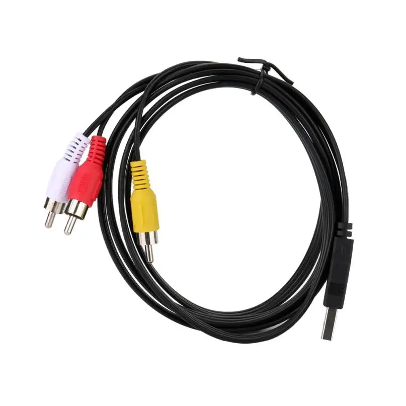 

1.5M/5FT USB Male to 3 RCA AV Audio Video Cable Cord Adapter For TV HDTV DVD