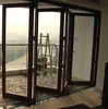 High quality frameless exterior aluminum stainless steel glass folding door system