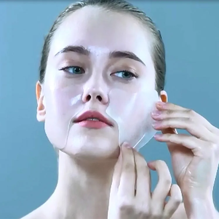 korean skincare custom 3d facial sheet mask soothing tightening hyaluronic face mask, Transparent
korean skincare custom 3d facial sheet mask soothing tightening hyaluronic face mask, Transparent
