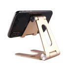 Desktop desk hands free adjustable metal cell phone tablet pc stand holder folding aluminium stands for iphone