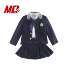 Ready to Ship Size 100cm-170cm 3 pcs Hotsale Primary Custom School Uniform set for girl/boy